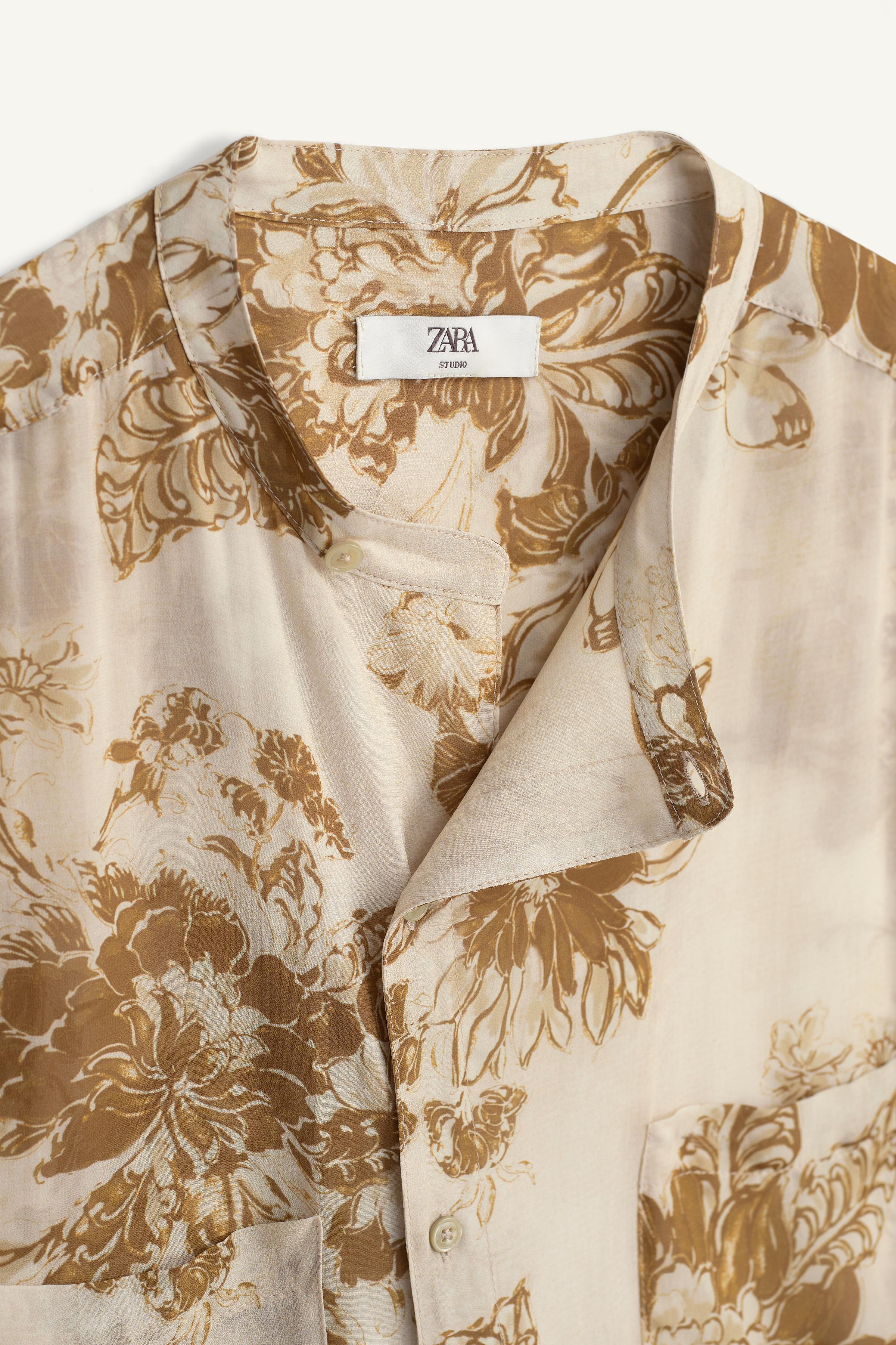 FLUID FLORAL PRINT SHIRT